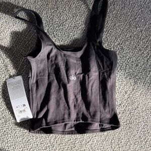 Alo Black Softsculpt Precision Tank Sz S